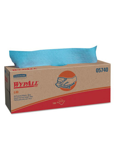 Wypall Wiper POP UP Box 100 Blue Sheets Box
