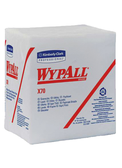 Kimberly-Clark Wypall X70 Wiper White 76/pack 12 Packs/carton for sale online 